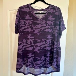 Purple camo tee